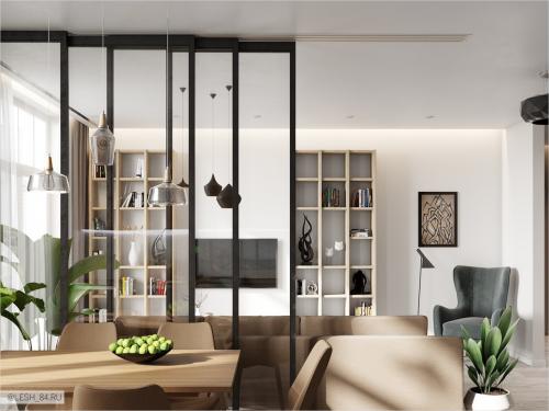 Интерьер апартаментов 78 кв. м 03