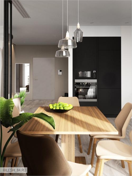 Интерьер апартаментов 78 кв. м 07