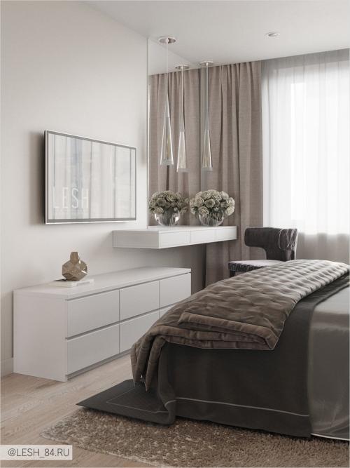 Гармоничный интерьер в ЖК Жемчужный фрегат 13