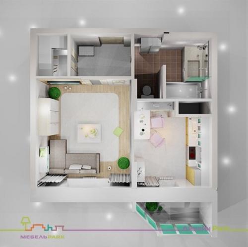 Как обставить однокомнатную квартиру недорого. Минимализм на 40 квадратах: сколько стоит обставить мебелью однушку