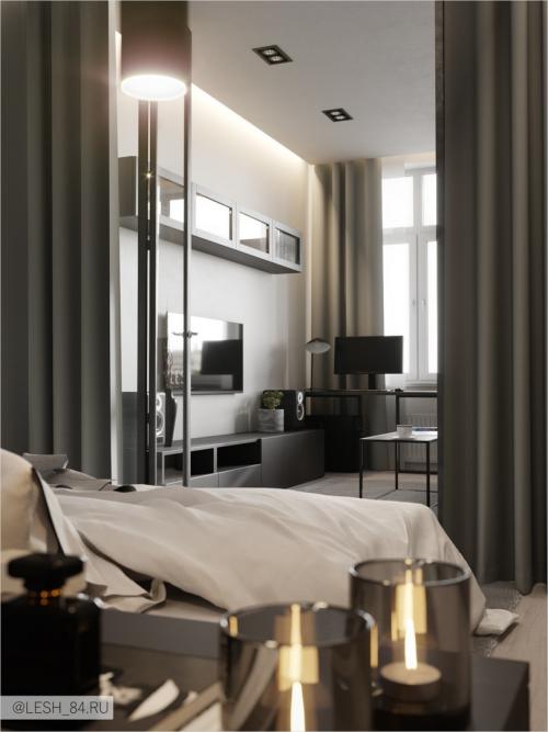 Стильная квартира для молодого человека 08