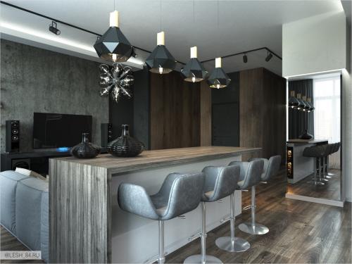 Монохромный интерьер 04