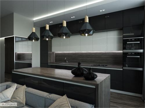 Монохромный интерьер 05