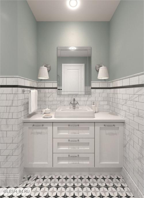 Интерьер в стиле Хэмптон 09