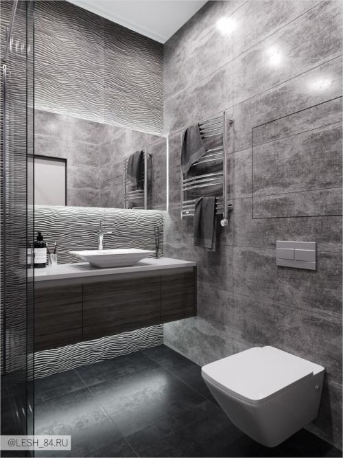 Монохромный интерьер 08