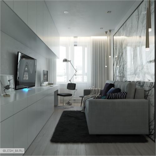 Серые цвета в интерьере 01