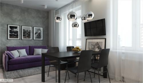 Серые цвета в интерьере 08