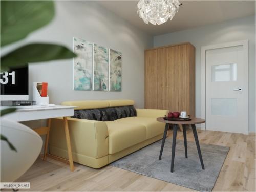 Скандинавский интерьер в квартире в ЖК Граф Орлов 10