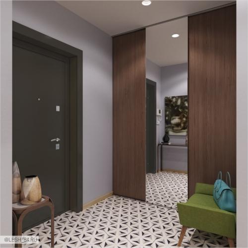 Скандинавский интерьер в квартире в ЖК Граф Орлов 06