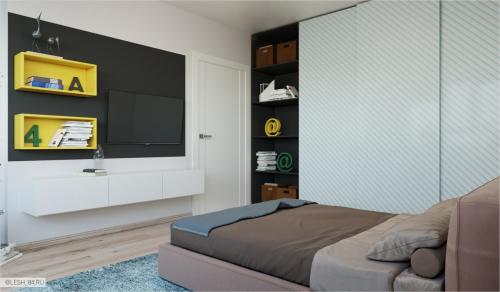 Скандинавский интерьер в квартире в ЖК Граф Орлов 02