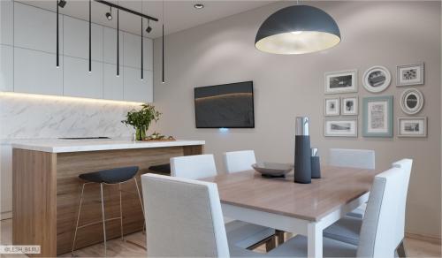 Скандинавский интерьер в квартире в ЖК Граф Орлов 04