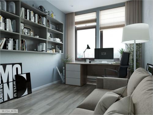 Минималистичная мужская квартира 07