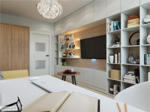 Скандинавский интерьер в квартире в ЖК Граф Орлов 09