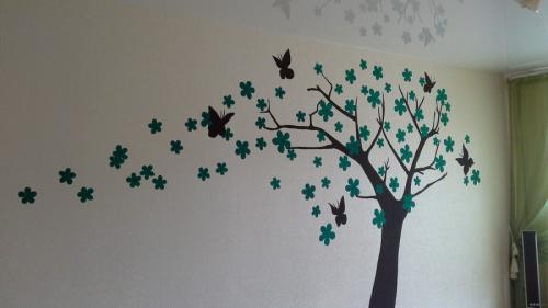 Рисунки на стене. Рисунки на стенах – 75 фото лучших идей для современной квартиры