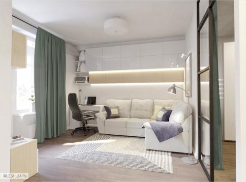 Светлый интерьер квартиры для большой семьи 03