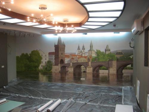 Рисунок на стене в гостинной. Роспись стен в интерьере — варианты красивого оформления на 70 фото