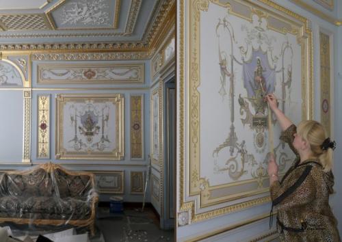 Рисунок на стене в гостинной. Роспись стен в интерьере — варианты красивого оформления на 70 фото