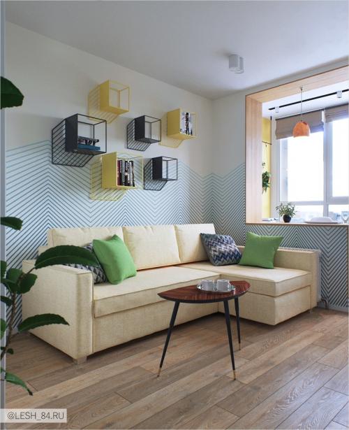 Необычный дизайн в ЖК Самоцветы 14