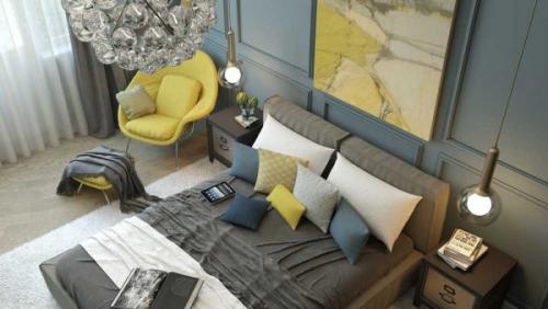 Освещение в спальне 2019. Дизайн в стиле минимализм