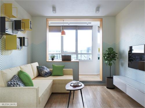 Необычный дизайн в ЖК Самоцветы 13