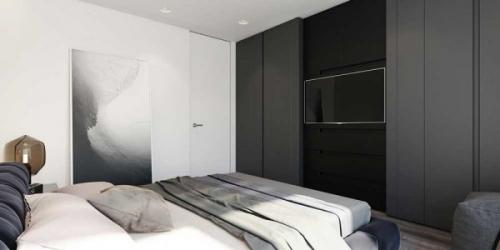 Освещение в спальне 2019. Дизайн в стиле минимализм