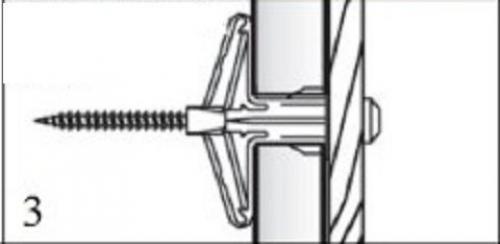 Дюбель молли для гипсокартона размеры. Дрива
