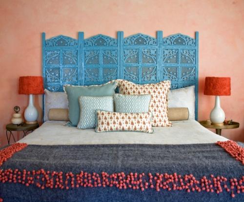 В индийском стиле комната. Мебель и аксессуары 06