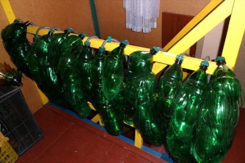 Пальма из пластиковых бутылок своими руками. Первый вариант