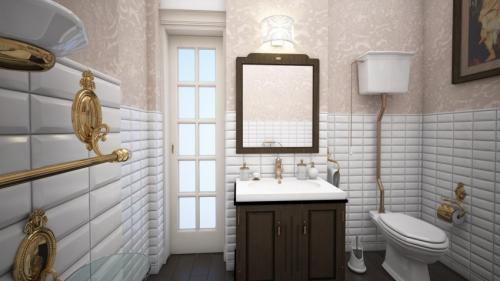 Плитка в ванной не на всю стену. Плитка в ванную на стены — основные виды и правила выбора. Советы по укладке и созданию красивого оформления (95 фото)