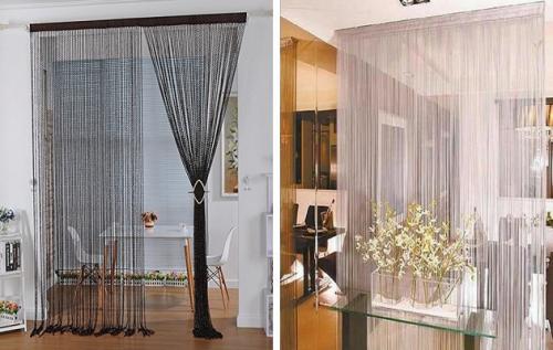 Шторы нити спирали в интерьере. Что такое шторы нити? Как и какие выбрать шторы нити, кисею, нитяные шторы. И чем они отличаются между собой