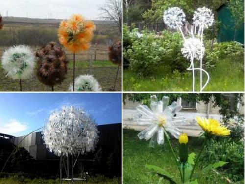 Как сделать цветы для сада из пластиковых бутылок своими руками. Цветы из пластиковых бутылок для сада, огорода и дачи — фото и описание, как сделать своими руками 06