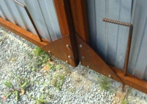 Конструкция ворот. Консольные ворота 05