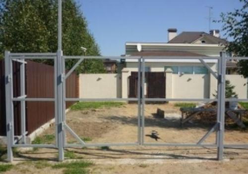 Конструкция ворот. Консольные ворота 06