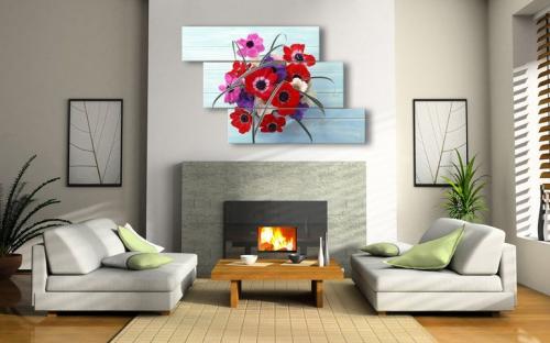 На каком расстоянии друг от друга вешать модульные картины. Плюсы и минусы использования в интерьере 17 На каком расстоянии друг от друга вешать модульные картины. Плюсы и минусы использования в интерьере 17