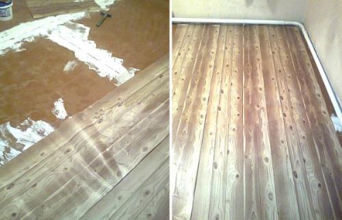 Можно ли клеить обои на доски. Оклейка пола обоями – простой и доступный вариант