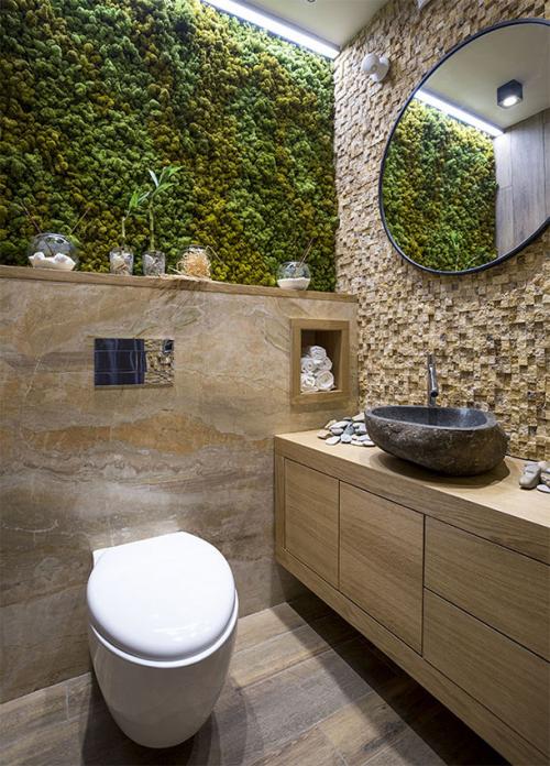 Последовательность ремонта в туалете. Отделка потолка 10