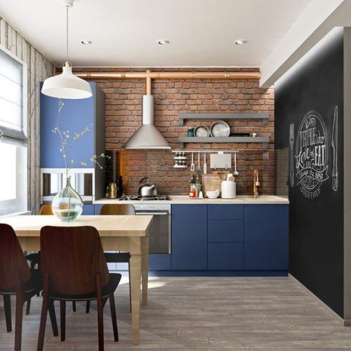 Угловая кухня в стиле лофт. Выбираем мебель и технику
