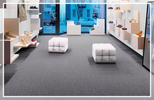 Линолеум под керамогранит. Линолеум с рисунком под плитку: фото в интерьере