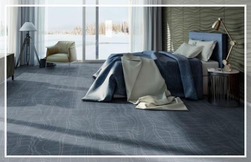 Линолеум под керамогранит. Линолеум с рисунком под плитку: фото в интерьере