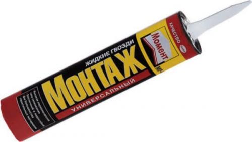 Жидкие гвозди на побелку. Приклеивание