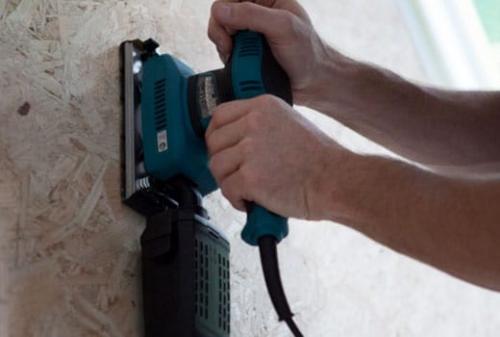 Можно ли клеить обои на фанеру osb. Шлифование поверхности ОСБ