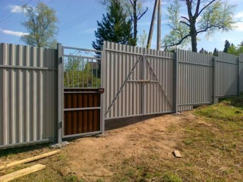 Дверь из профлиста своими руками. Расчет геометрических параметров