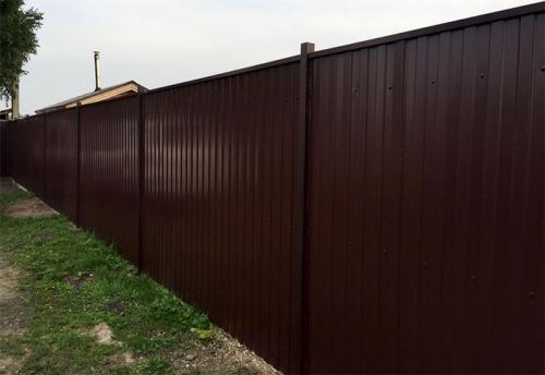 Забор из профнастила в рамке своими руками. Разбираем поэтапно –, как сделать забор из профнастила