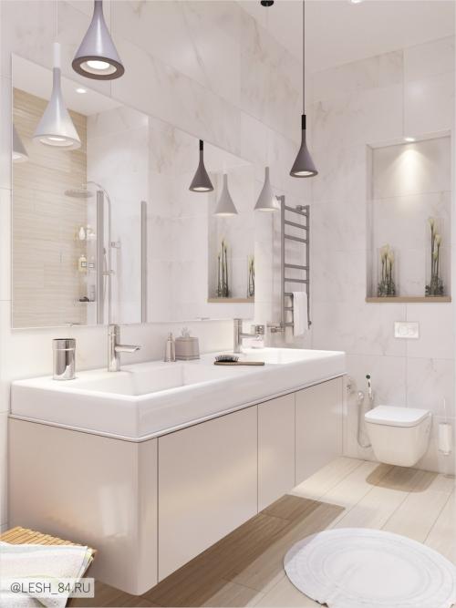 Современный светлый дизайн квартиры 12