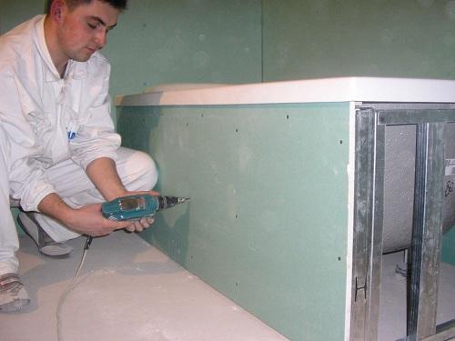 Монтаж гипсокартона под плитку. На какой гипсокартон кладут плитку