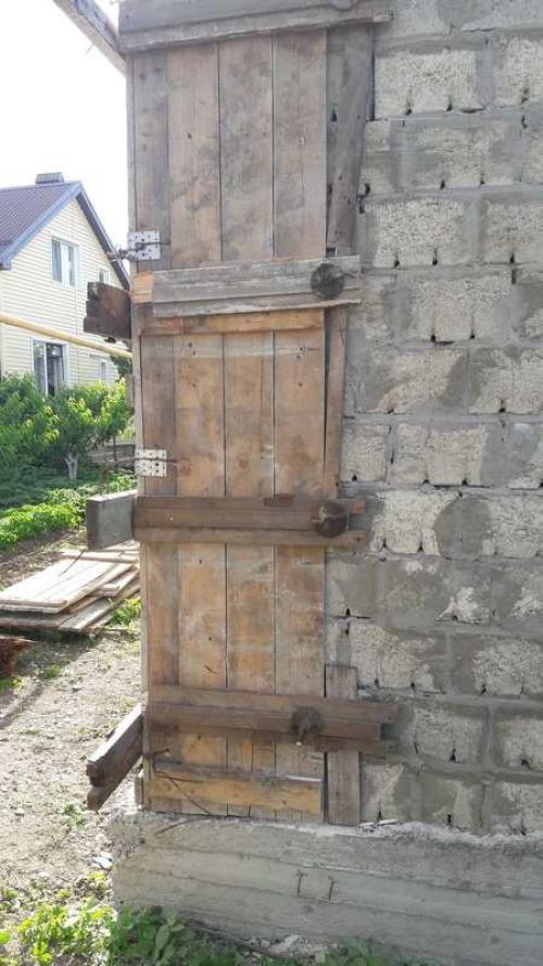 Колонны из шлакоблока. Колонны из бетона