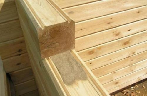 Брус профилированный или клееный брус. Сухой профилированный брус