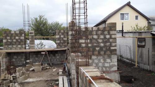 Колонны из шлакоблока. Колонны из бетона