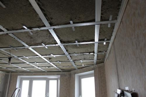 ГВЛ гкл звукоизоляция. Звукоизоляция потолка.