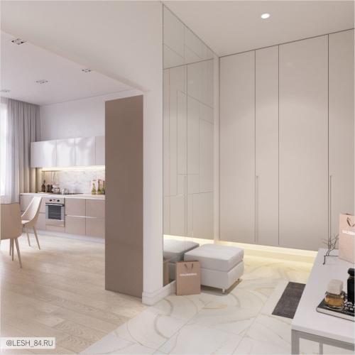 Современный светлый дизайн квартиры 03
